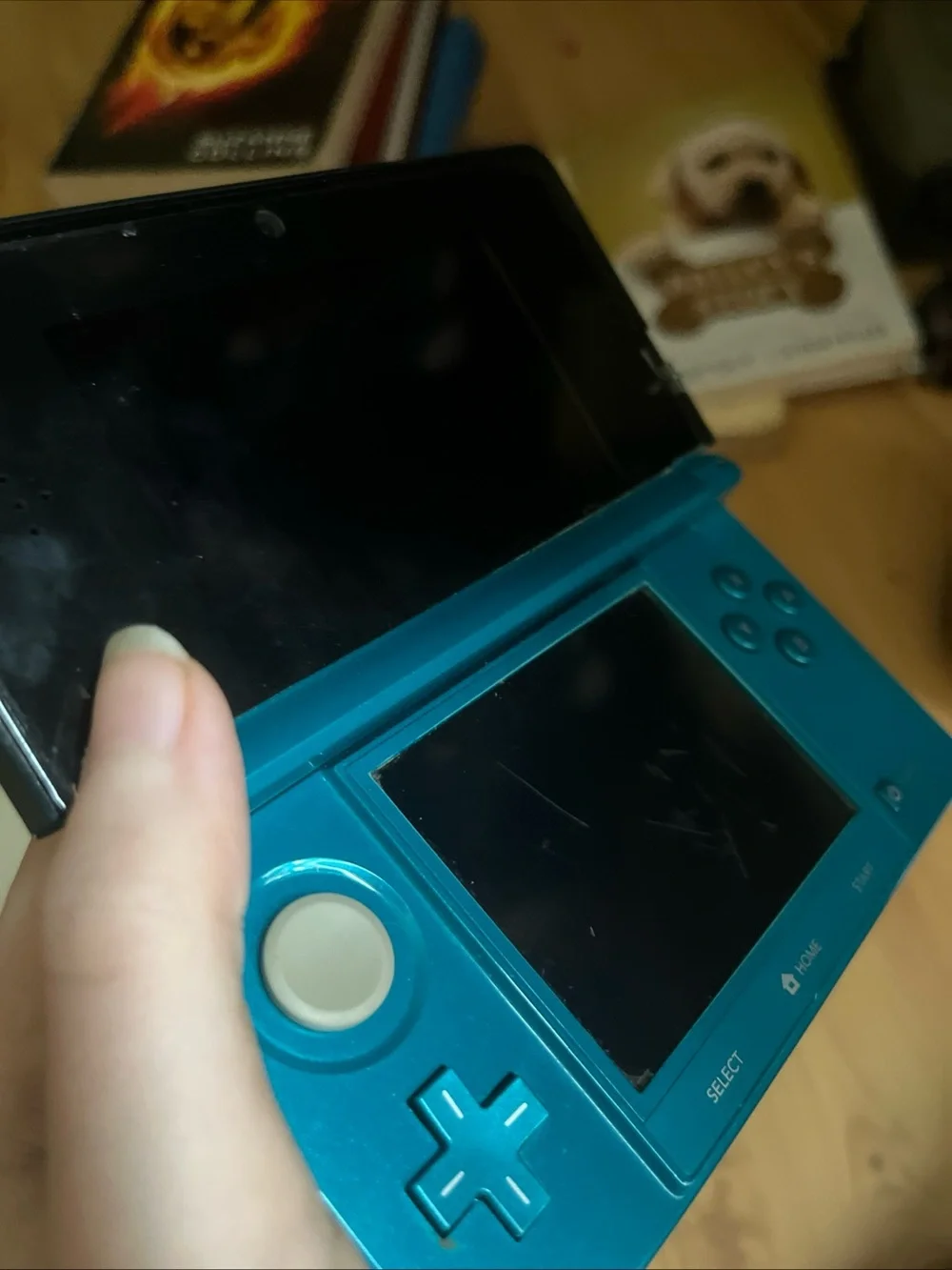 Nintendo 3DS console blue aqua(TESTED WORKS GREAT!)